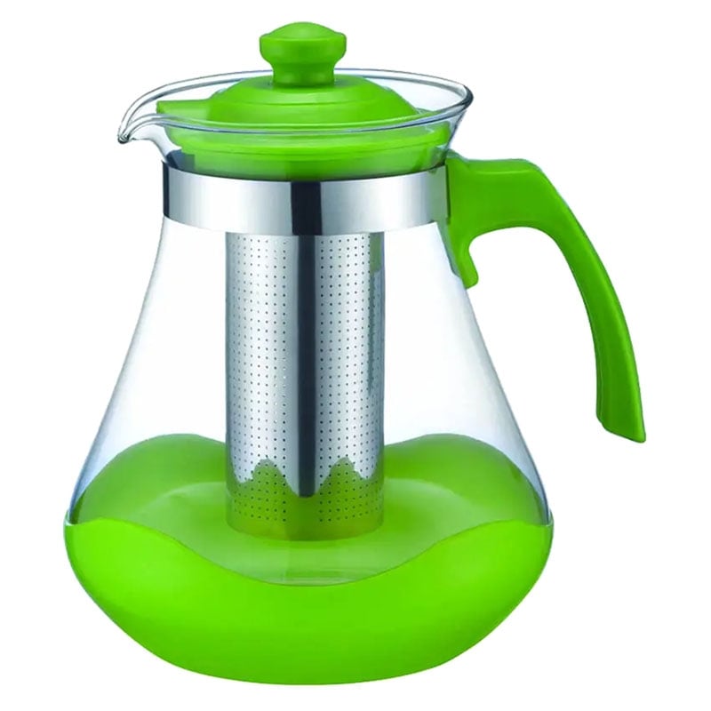 Заварочный чайник Con Brio CB-6215 стеклянный 1,5 л Green (26202769)