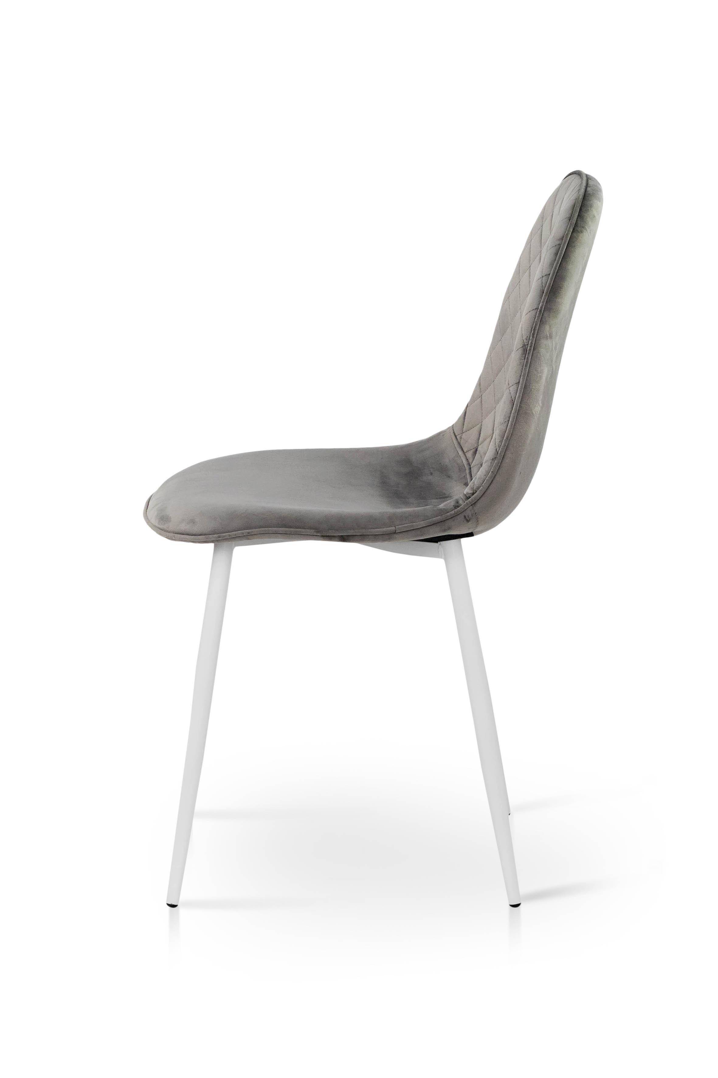 Стілець для кухні та вітальні ГРЕЙС Марс 430х860х490 мм Білий/Сірий (GAА0056398) - фото 8 Стілець для кухні та вітальні ГРЕЙС Марс 430х860х490 мм Білий/Сірий (GAА0056398) - фото 8