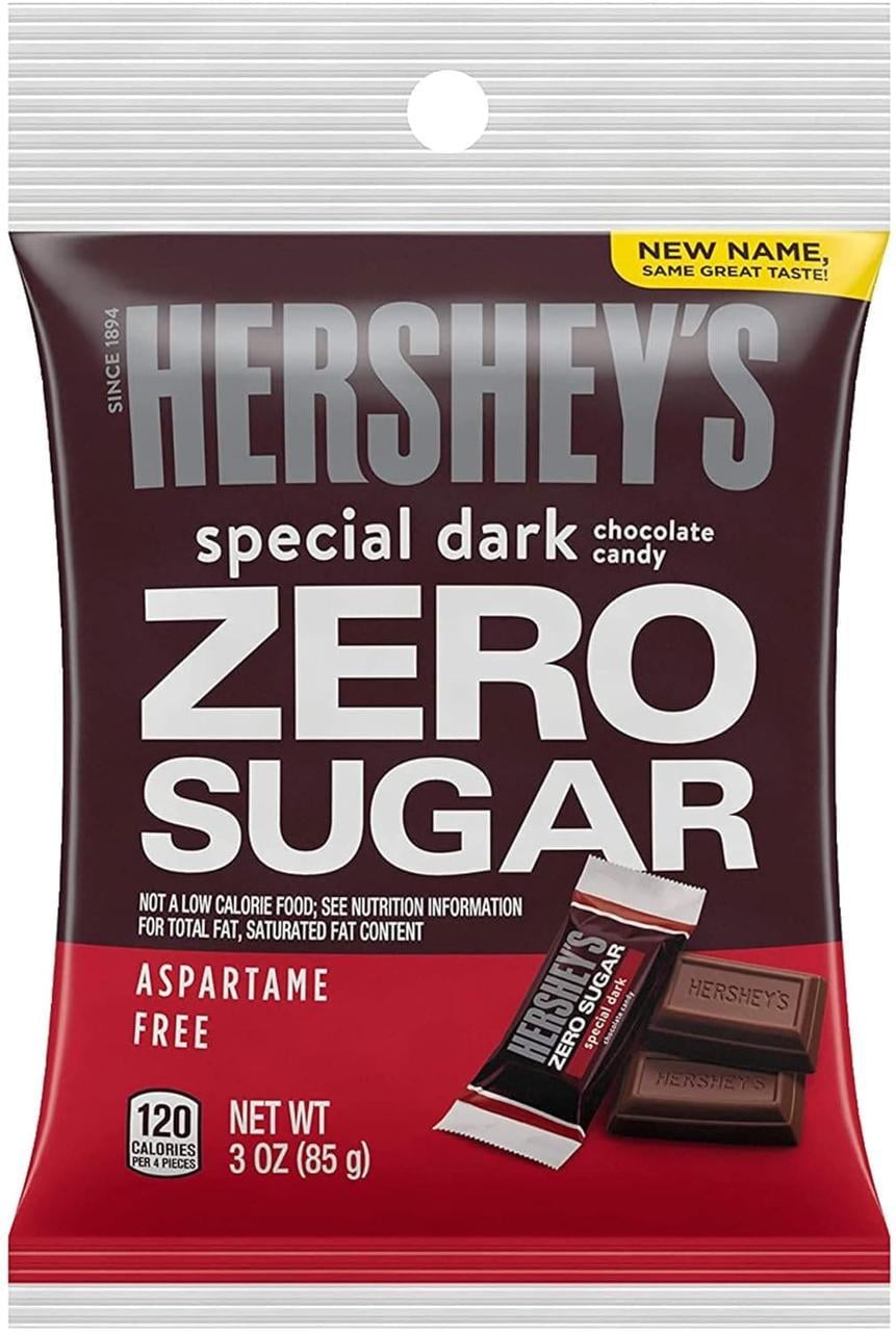 Конфеты шоколадные Hershey's Zero Sugar Special Dark Chocolate Candy 85 г (3050968209)