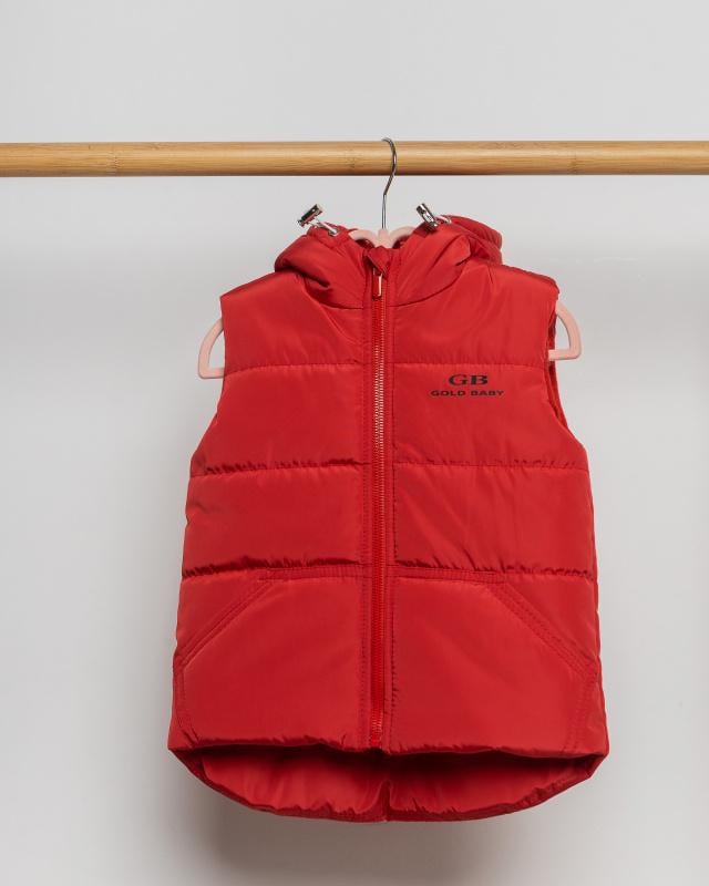 Безрукавка на флисе 86 см Красный (БФК86-134-д)