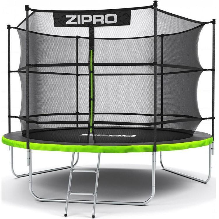Батут с внутренней сеткой Zipro Jump Pro 10 футов 312 см Черно-зеленый (5902659840677)