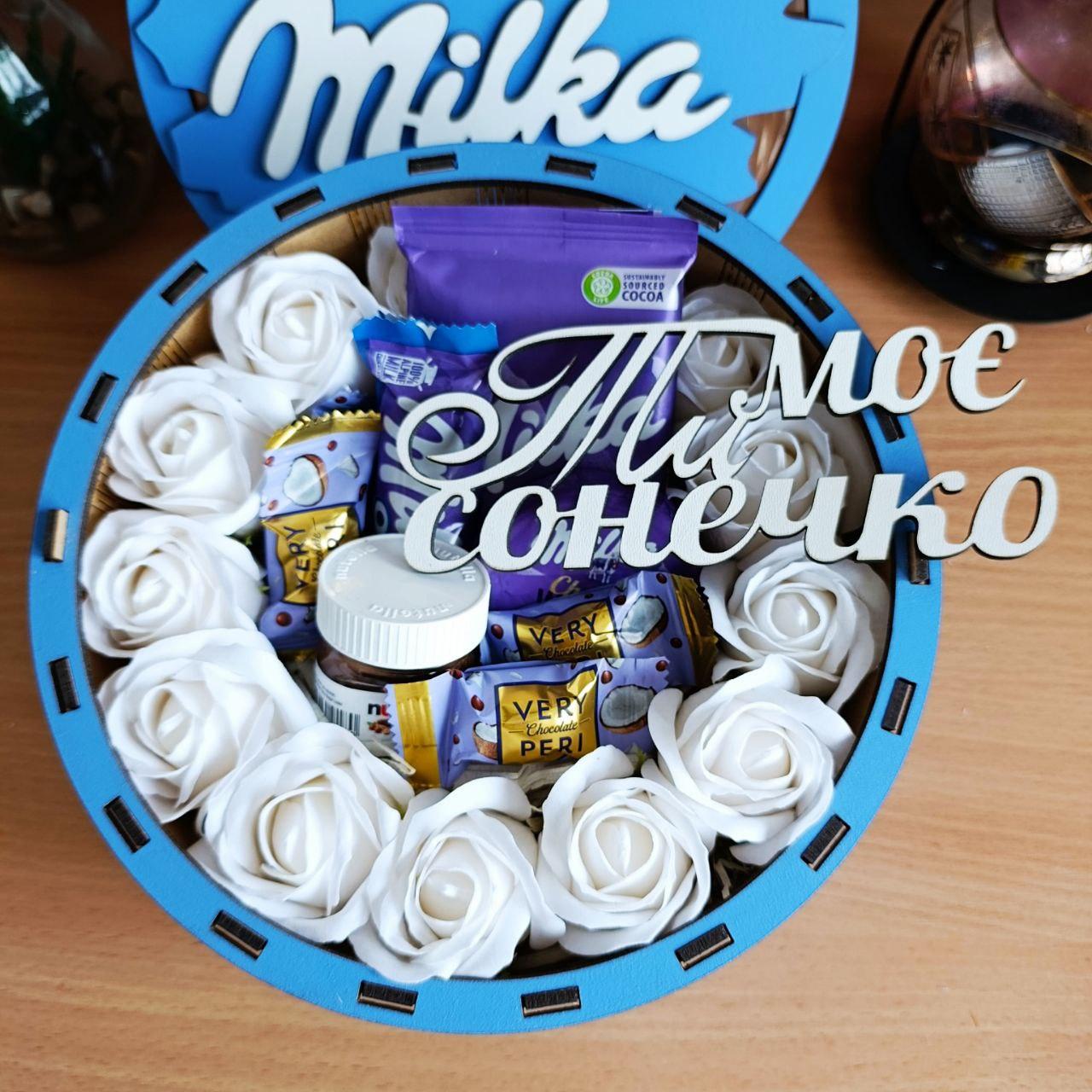 Подарунковий бокс мила з солодощами для дівчини на день закоханих/8 березня/день народження (ar219) Подарунковий бокс мила з солодощами для дівчини на день закоханих/8 березня/день народження (ar219)