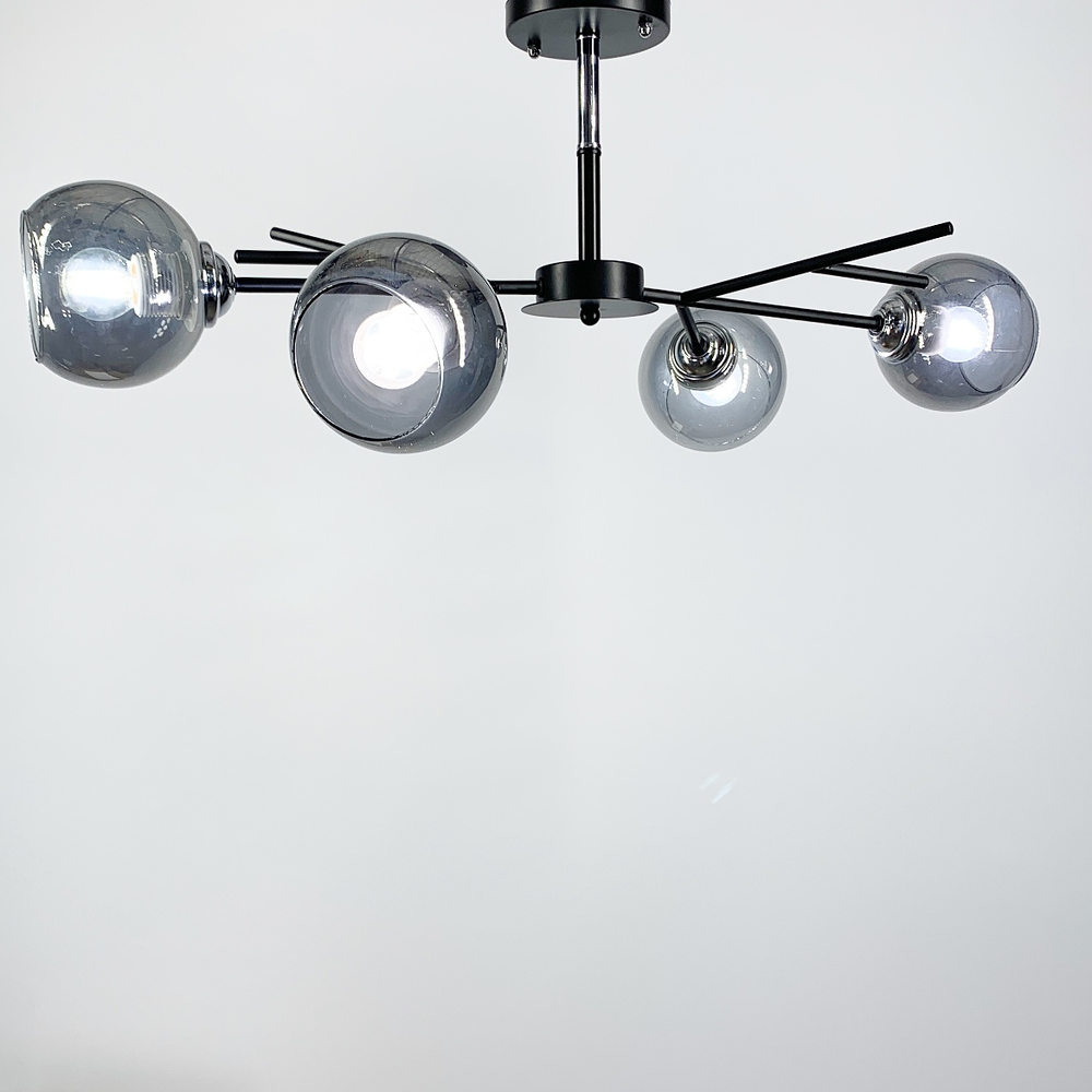 Люстра Lighthouse LNF-17513/4 BK GR с графитовым плафоном Черный
