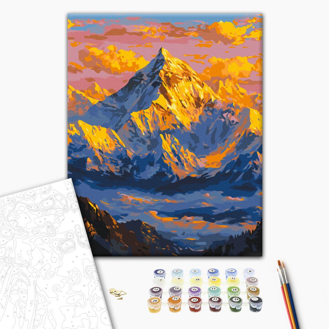 Картина по номерам Brushme Горы из хлопчатобумажного полотна 40x50 см (6-83-BS54490)