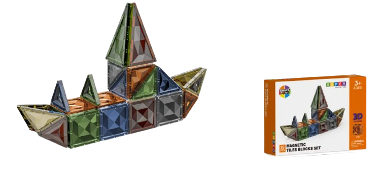 Конструктор магнитный 3D Кораблик с большими деталями 35 деталей (2702788777) - фото 5 Конструктор магнитный 3D Кораблик с большими деталями 35 деталей (2702788777) - фото 5