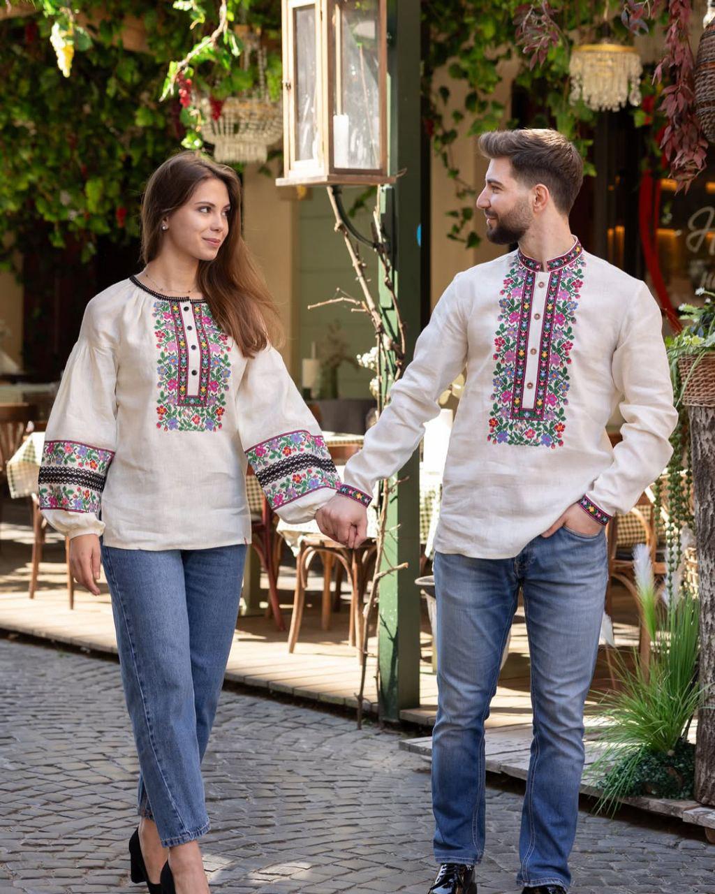 Вишиванка чоловіча р. 60 Вершковий (585) - фото 4 Вишиванка чоловіча р. 60 Вершковий (585) - фото 4