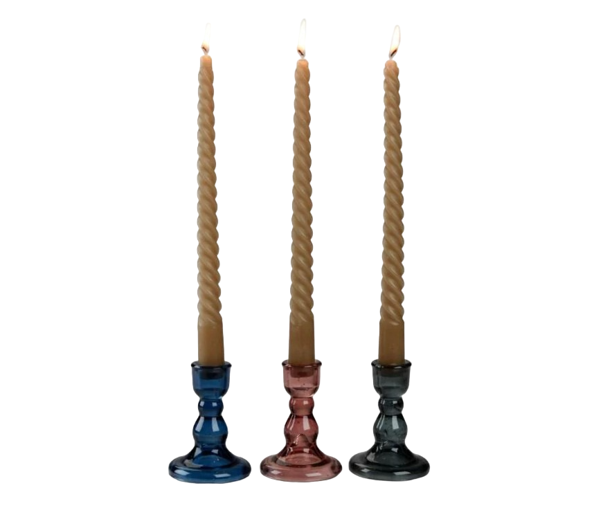 Подсвечник стеклянный 7х9 см 3 шт.