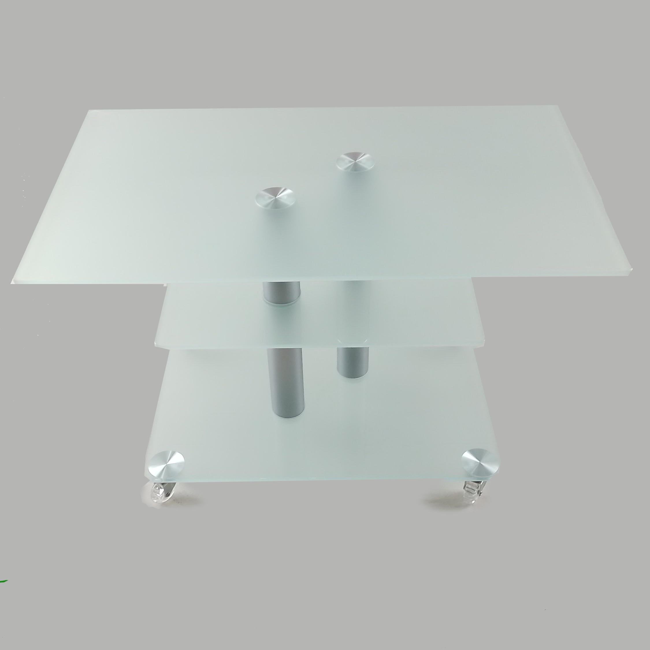 Стол журнальный стеклянный Commus Bravo Standart MX P8 sss 2alm60 Белый (444420258) - фото 4 Стол журнальный стеклянный Commus Bravo Standart MX P8 sss 2alm60 Белый (444420258) - фото 4