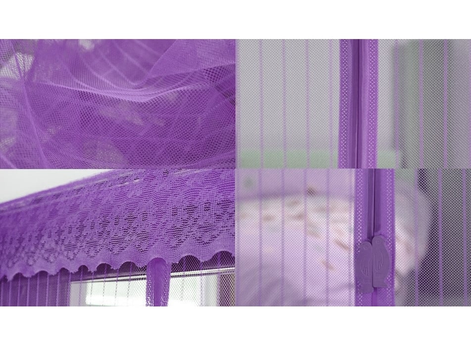 Антимоскитная сетка Magnetic Mesh на магнитах фиолетовая - фото 3 Антимоскитная сетка Magnetic Mesh на магнитах фиолетовая - фото 3