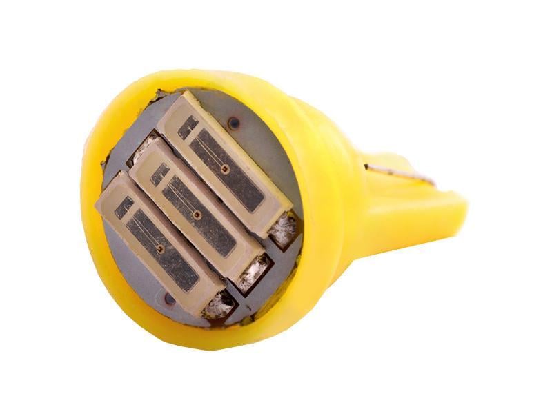 Автомобільна лампа світлодіодна LEDUA T10-7020-3 SMD 12V Жовтий (850)