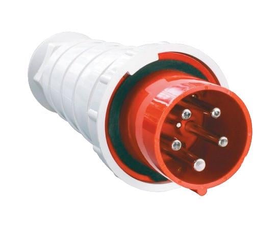 Вилка силовая TechnoSystems 035 3Р+PЕ+N 63А 380В IP54 (5500440)