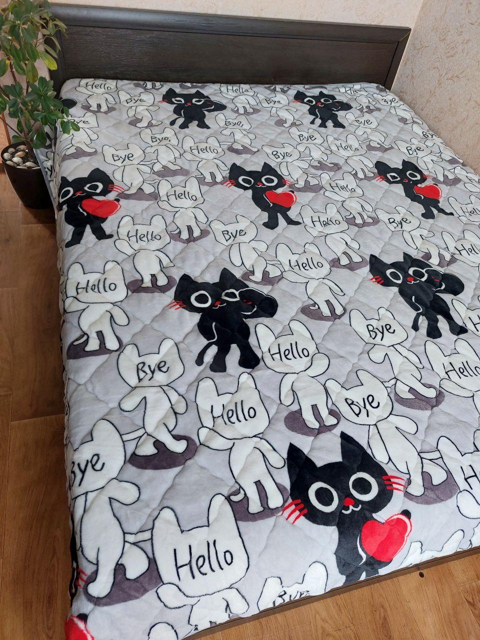Покрывало евро Коты (32381)