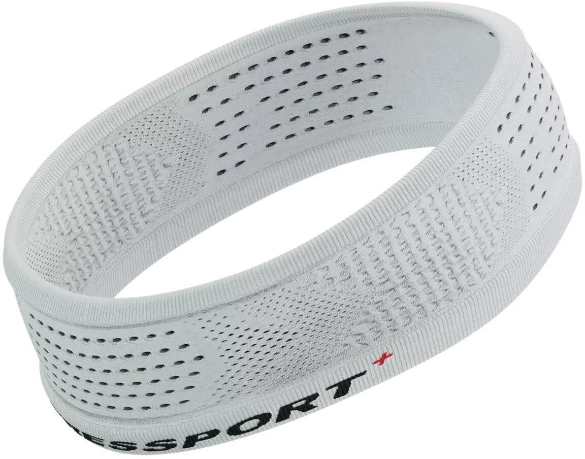 Повязка на голову Compressport Headband Thin On/Off White - фото 2