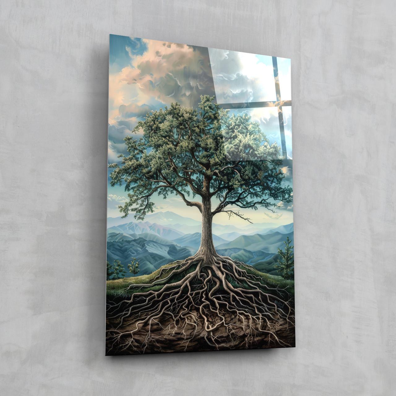 Картина на стекле NovellaPrint Корни жизни 80х120 см (547.4)