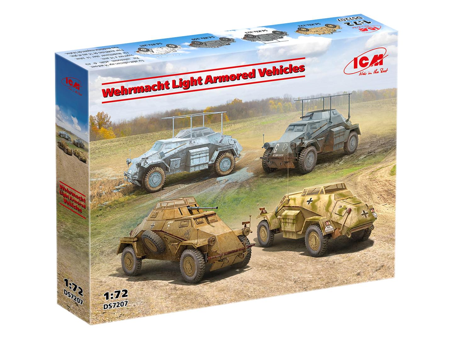 Сборная модель ICM Легкие бронемашины Вермахта 1:72 (DS7207) Сборная модель ICM Легкие бронемашины Вермахта 1:72 (DS7207)