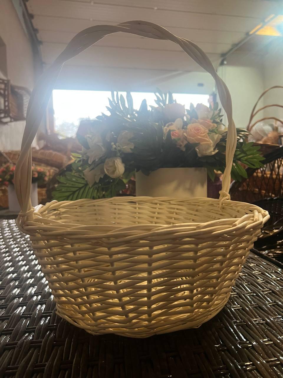 Корзина подарочная плетеная Сімейний Затишок Белый - фото 5