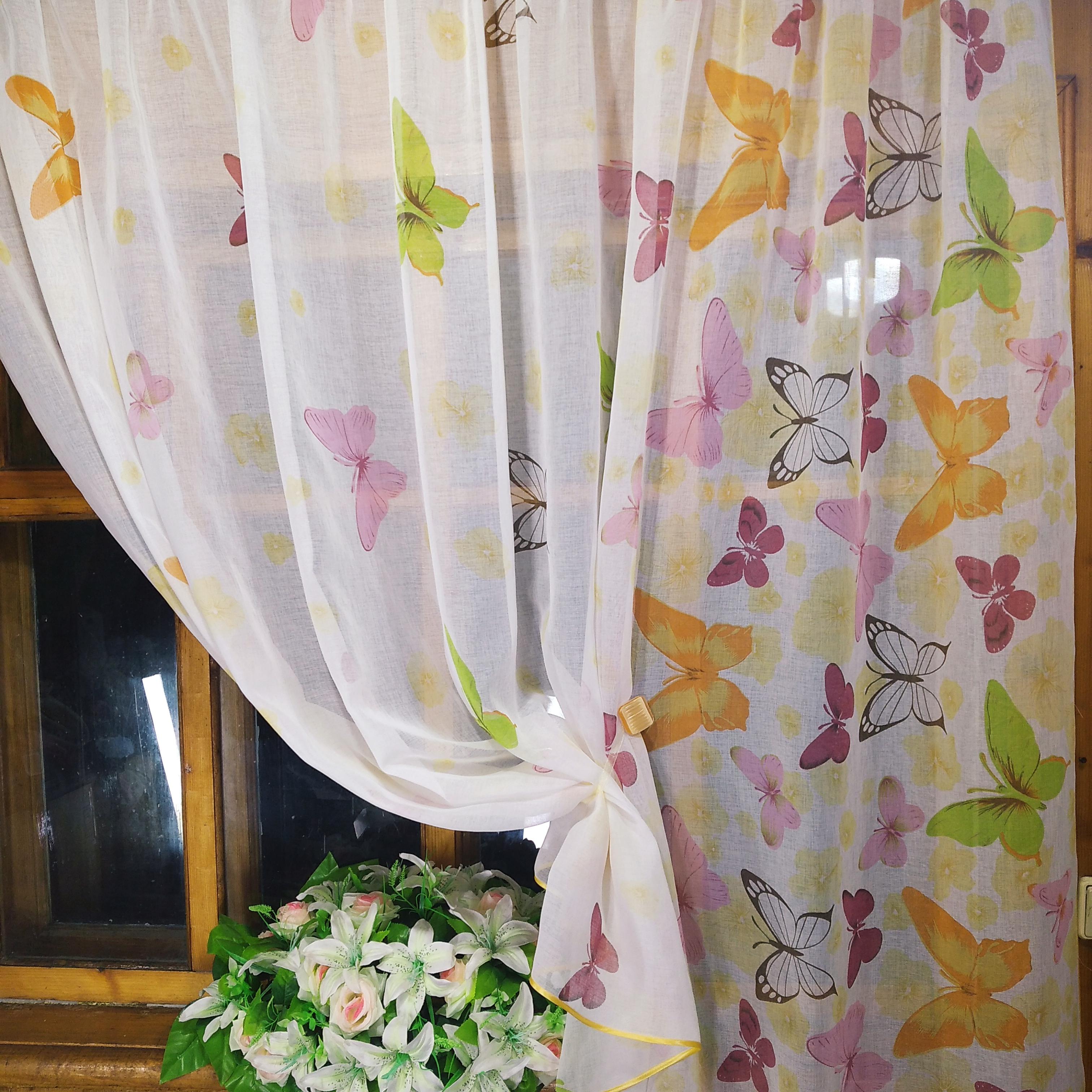 Тюль коротка Класик метелика права Помаранчевий (1670606464) - фото 4 Тюль коротка Класик метелика права Помаранчевий (1670606464) - фото 4