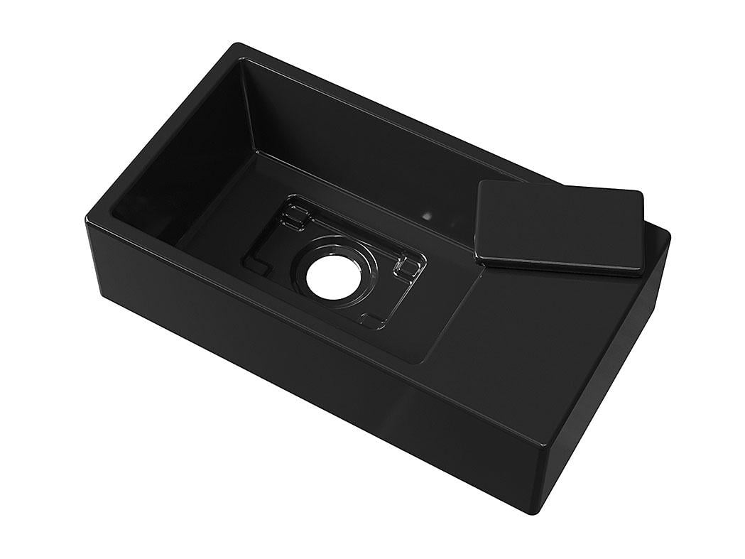 Умывальник подвесной Luxor Aldo R Black (742) - фото 8