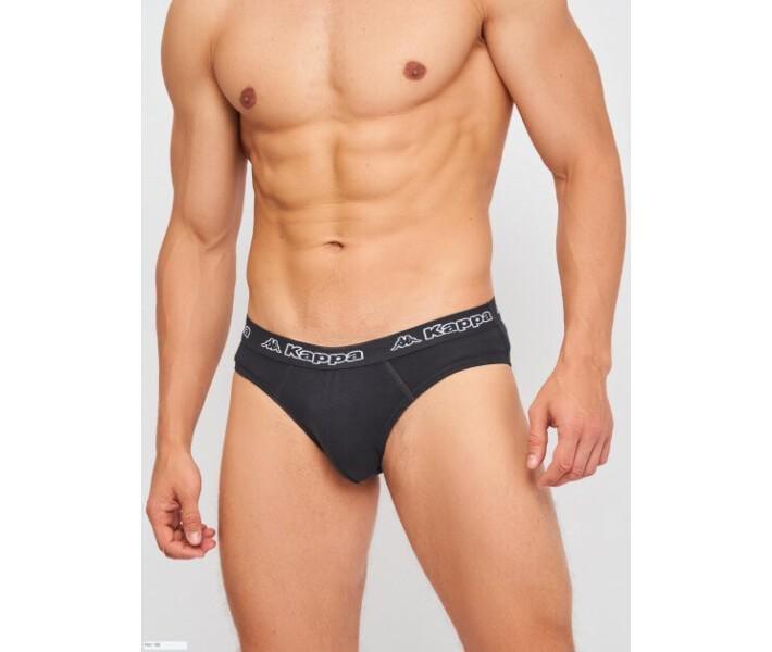 Трусы-слип Kappa Slip Uomo Elastico Esterno logato L Антрацит (K1111 Antracite-L)