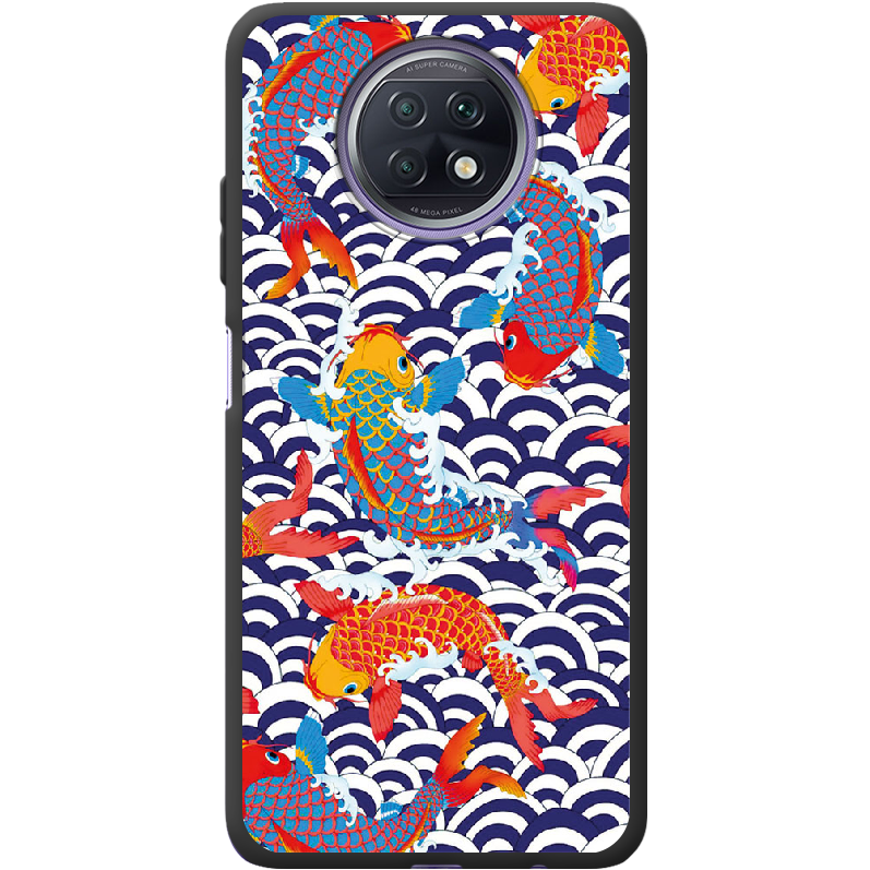 Чехол BoxFace Xiaomi Redmi Note 9T Koi Fish Черный силикон (42123-up2477-42207)