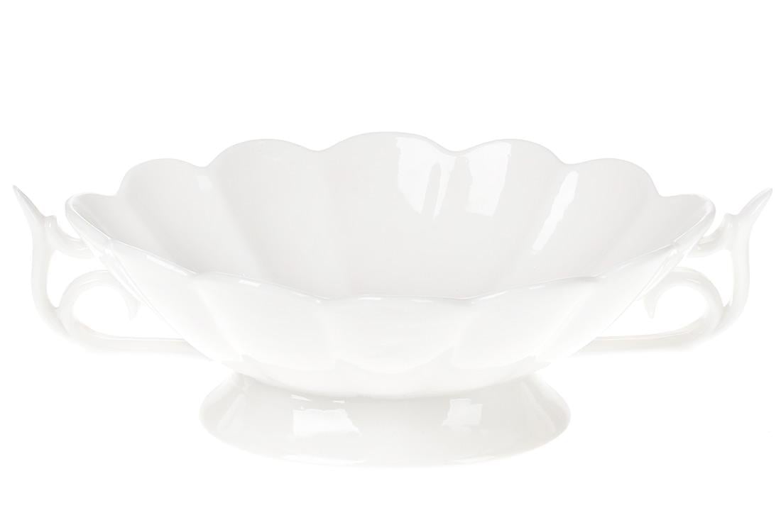 Фруктовница фарфоровая BonaDi с ручками 25,5 см (988-204)