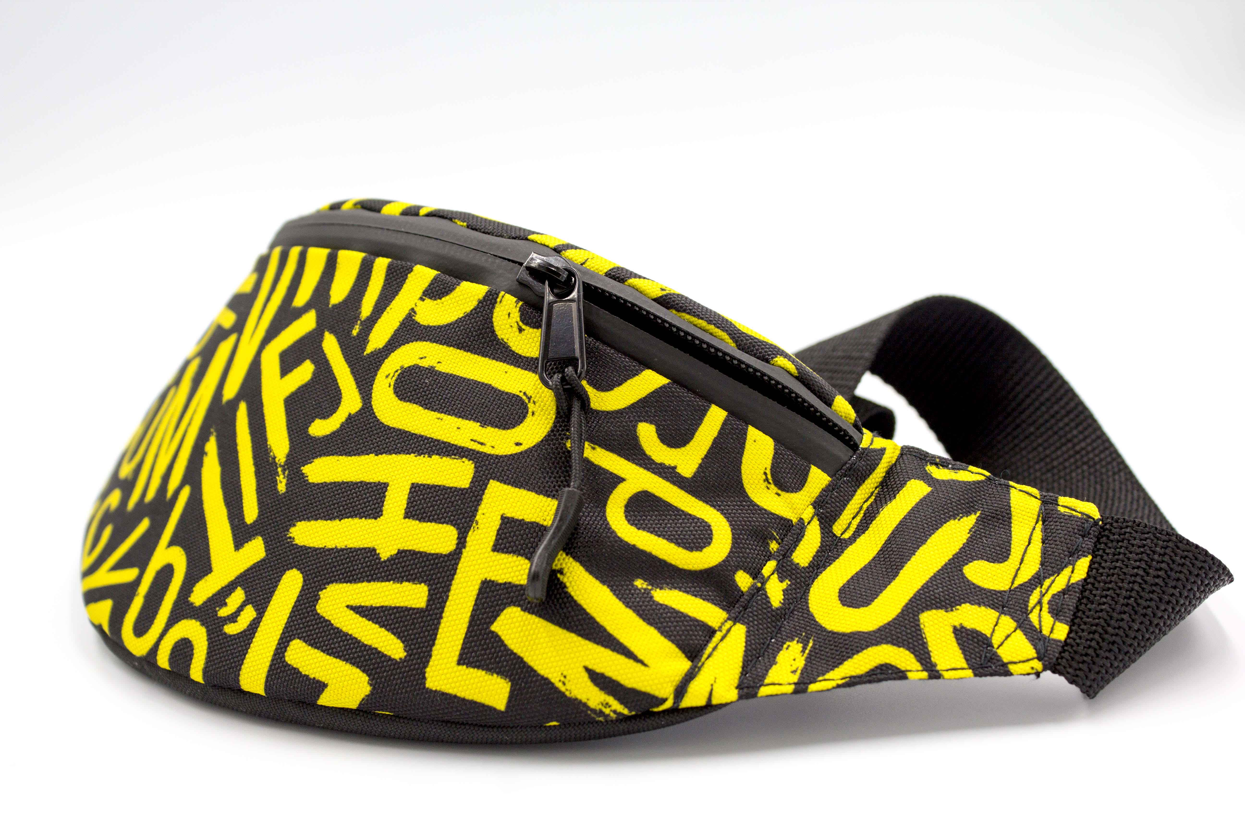 Сумка бананка Буквы Желтый (24415600) - фото 7 Сумка бананка Буквы Желтый (24415600) - фото 7