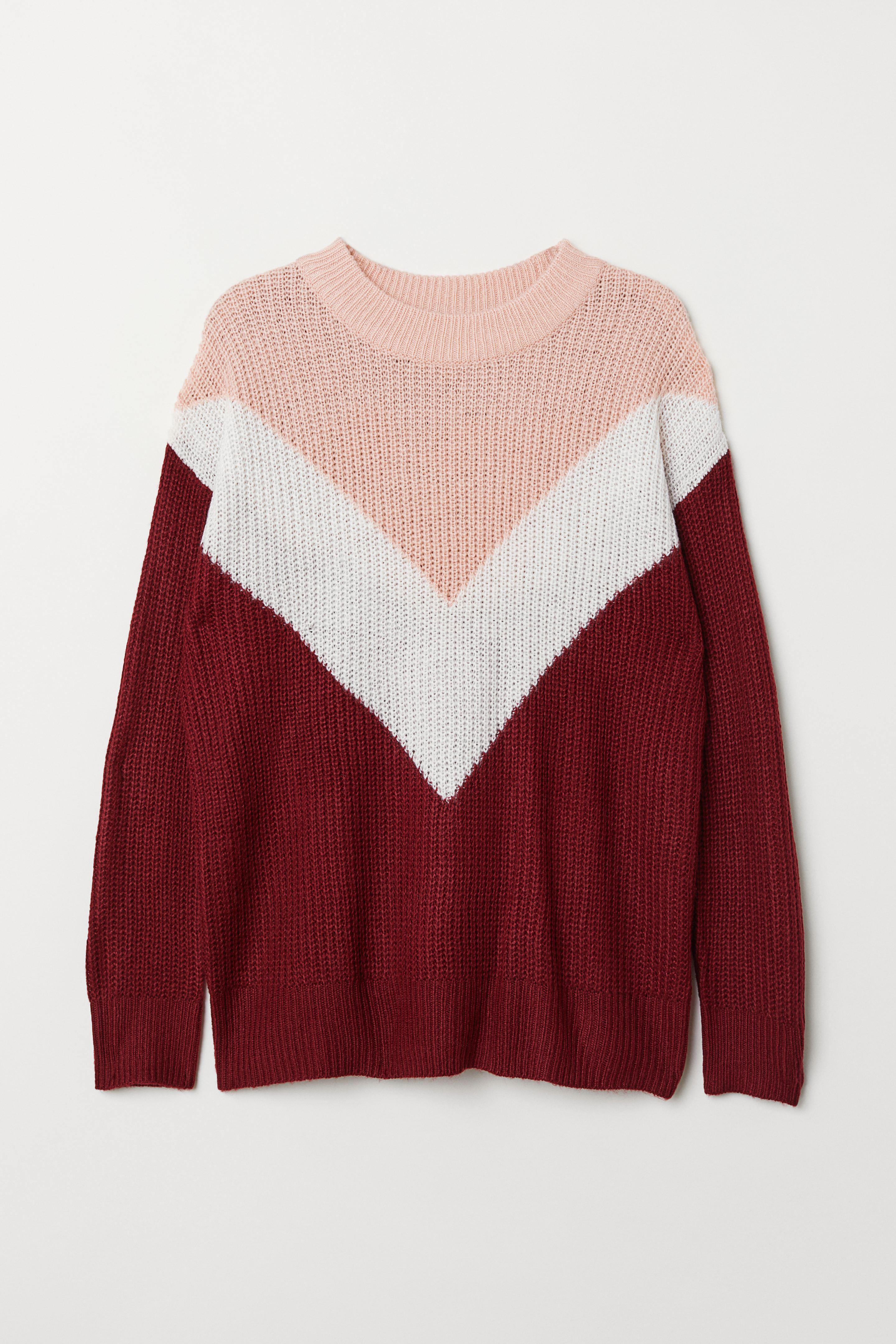 Джемпер H&M S Бордовый (6788218)