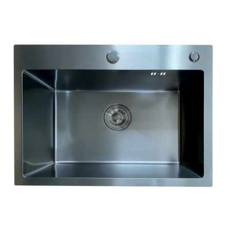 Мойка Mixxus MH5843 Micro Decor Black 3.0/0.8 из нержавеющей стали 580х430х215 мм Черный (MI8219)