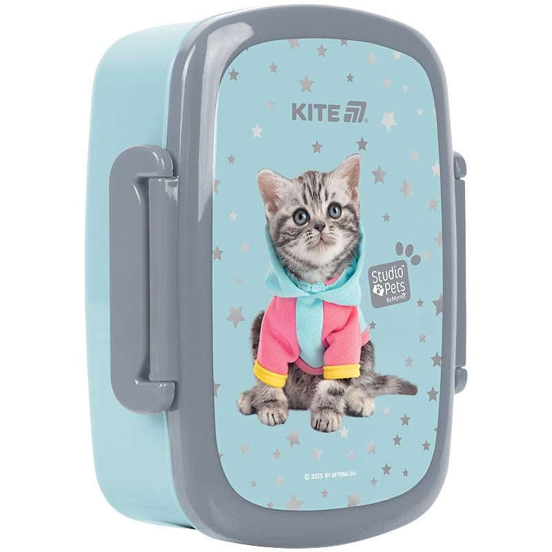 Ланчбокс для еды KITE Studio Pets с принадлежностями SP25-163-2 и дополнительной емкостью 750 мл (70400)