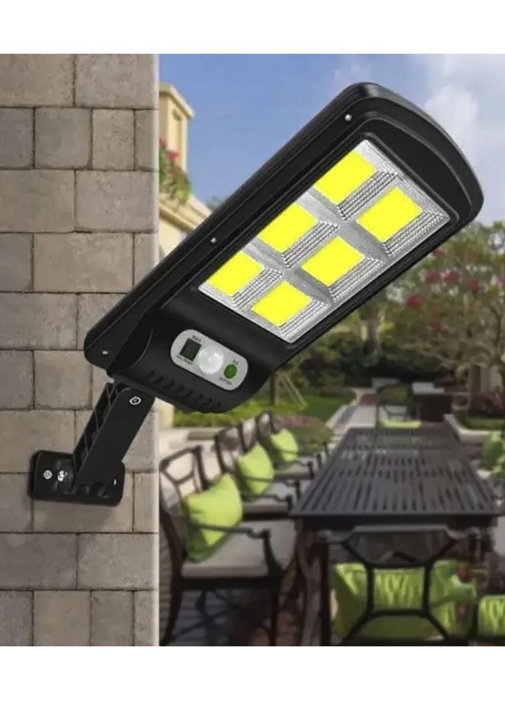 Ліхтар вуличний Solar Light 6COB на стовп із пультом на сонячних батареях Чорний (124522) - фото 5