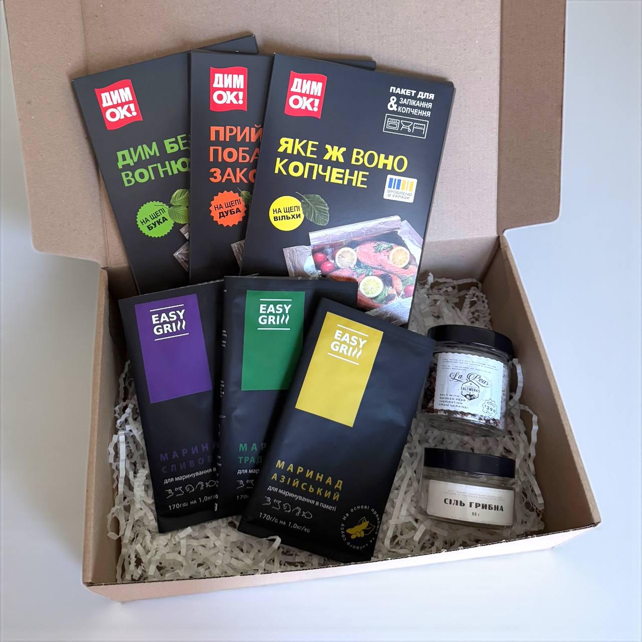Подарунковий набір Для гурмана маринади/пакети для копчення/натуральна сіль (2793171257) - фото 3
