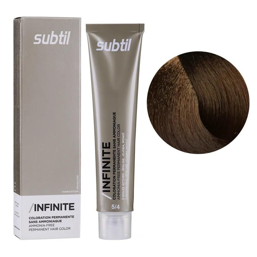 Крем-краска безаммиачная для волос Subtil Infinite Permanent Hair Color 5.4 Светлый медный шатен 60 мл