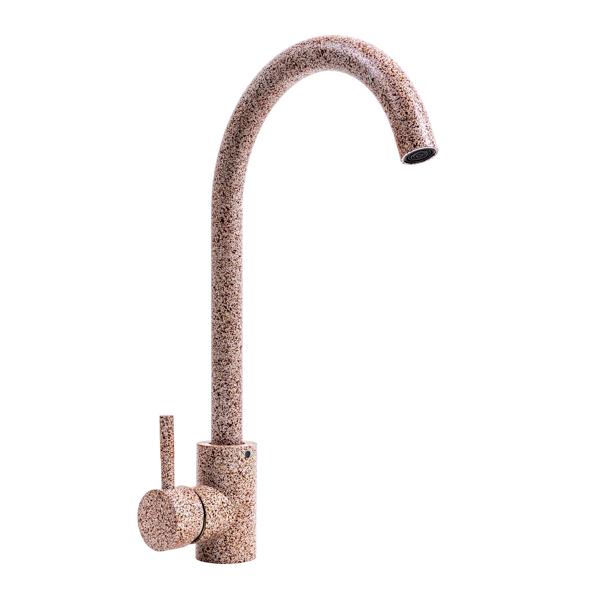 Смеситель для кухни Platinum 56 B NESP 3008 А PLS-A40880 однорычажный Бежевый (195050)