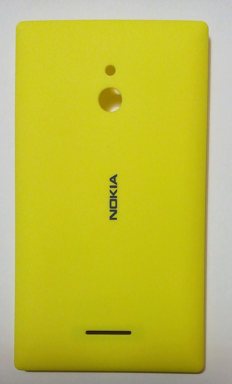 Задняя крышка Nokia XL Dual Sim RM-1030, с боковыми кнопками (желтый)