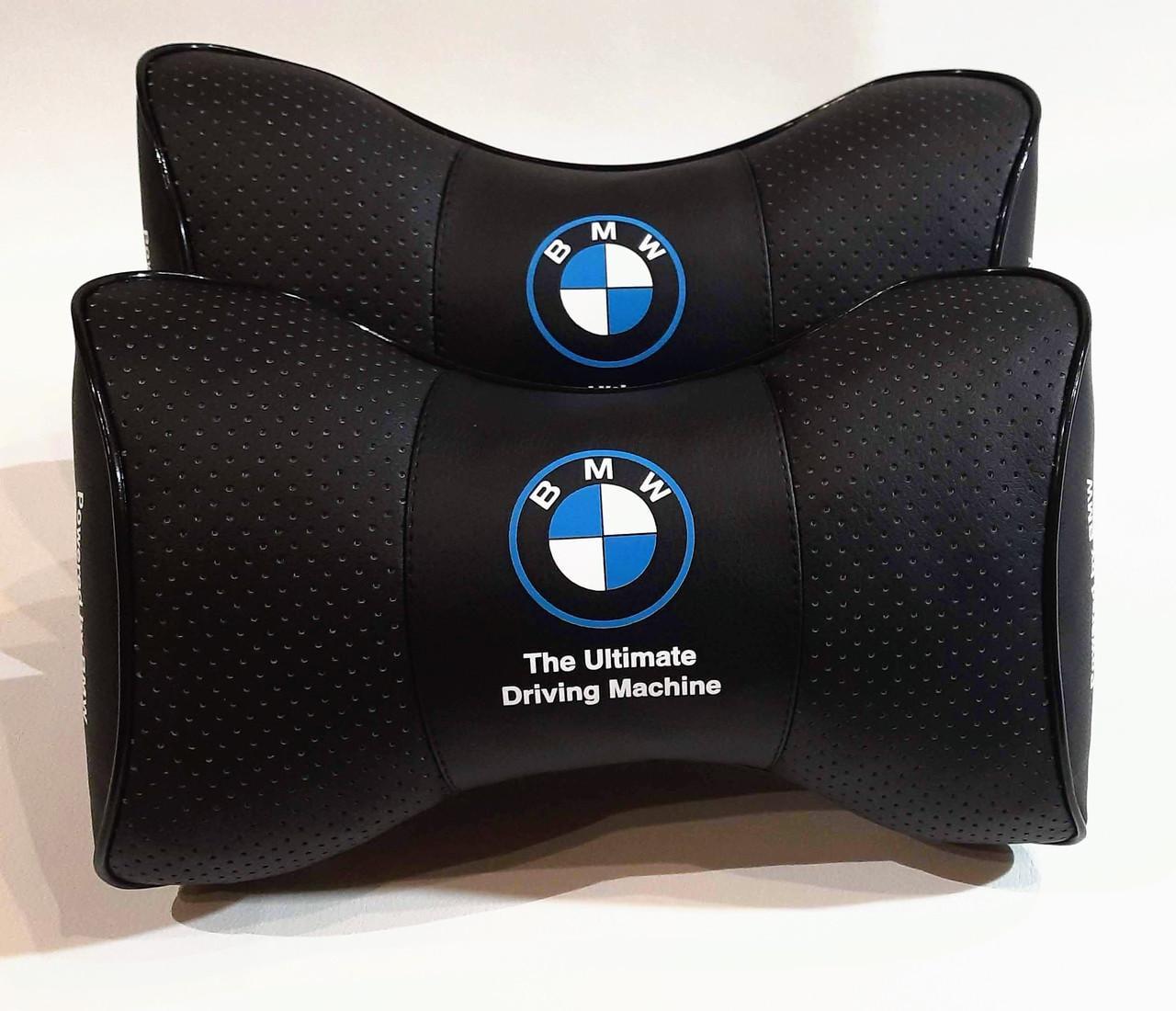 Подушка на подголовник авто BMW 2 шт. (00107)