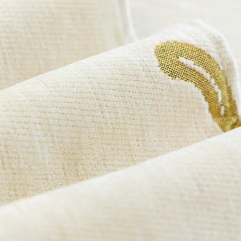 Плед покрывало на диван и кровать для мягкой мебели 180х230 см Желтый с белым - фото 2