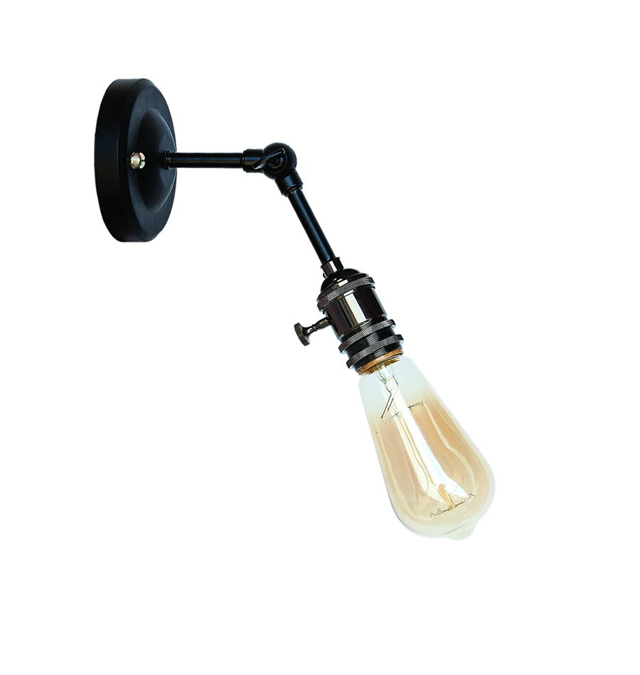 Бра Levistella Lofty функциональное с патроном AMP15 Черный хром (1963530409)