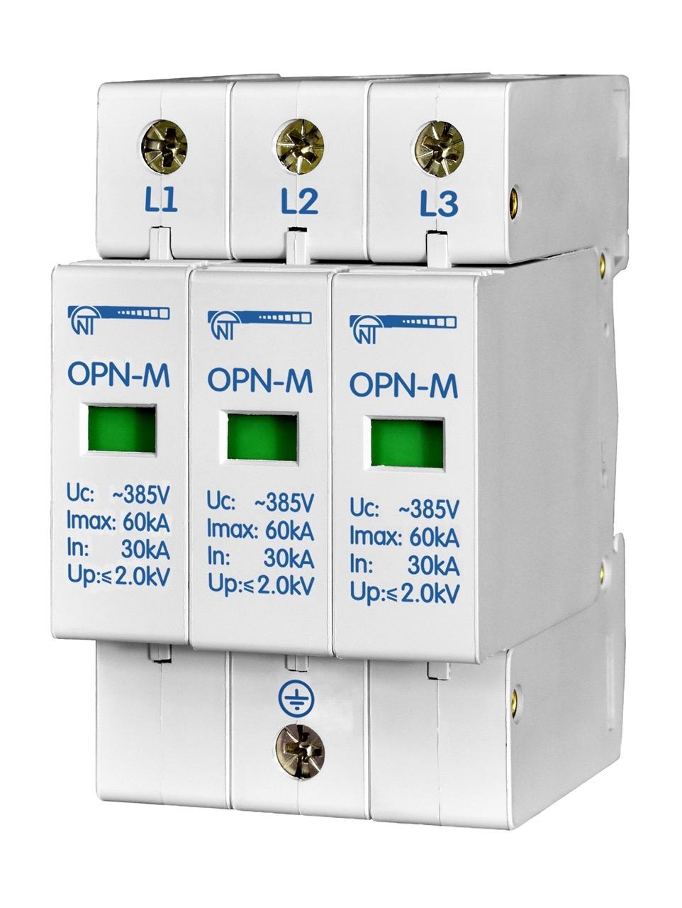 Ограничитель перенапряжения Новатек-Электро ОПН-М 3S 3P 30 кА 380 В (NTOPN3S30)