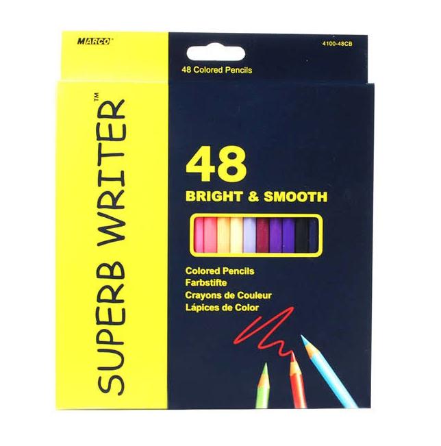 Набір кольорових олівців Superb Writer Marco 48 кольорів (MAR-4100-48CB)