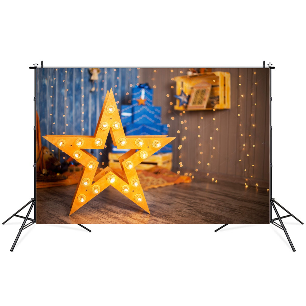 Фотофон виниловый текстурный Gipermag New year star 250х150 см (7791)