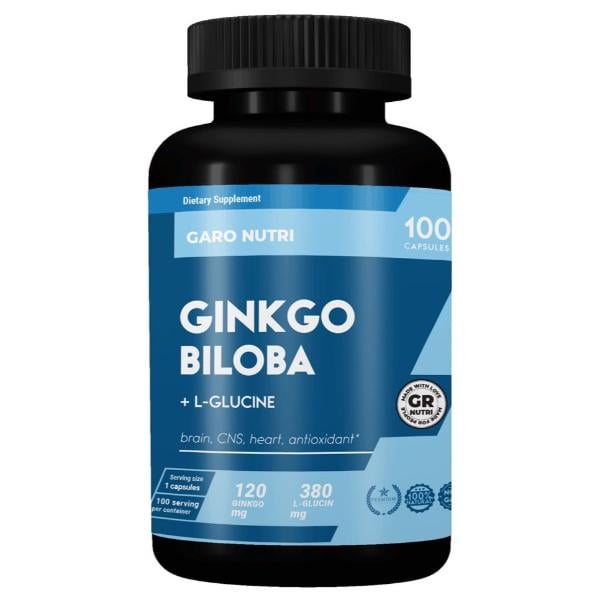 Естественная добавка Garo Nutrition Ginkgo Biloba/L-Glucine 120 мг 100 капс. (000022520)
