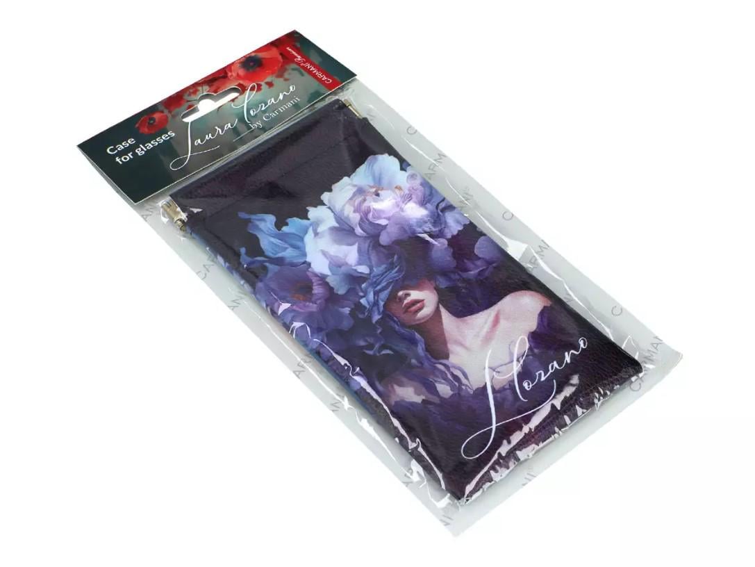 Футляр для окулярів м'який Carmani L. Lozano Lady's Floral Symphony 9x18 см (021-8320)