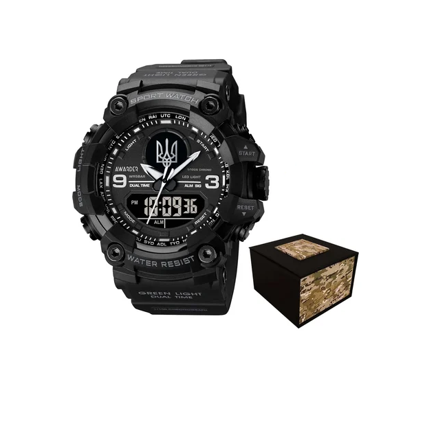 Наручные часы Awarder 001 Трезубец серебро Black