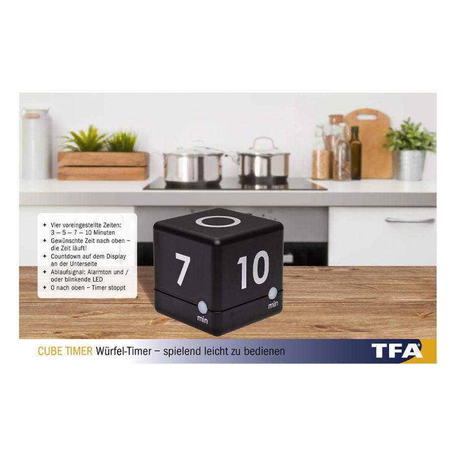 Таймер-куб цифровой TFA Cube-Timer 38204001 - фото 4