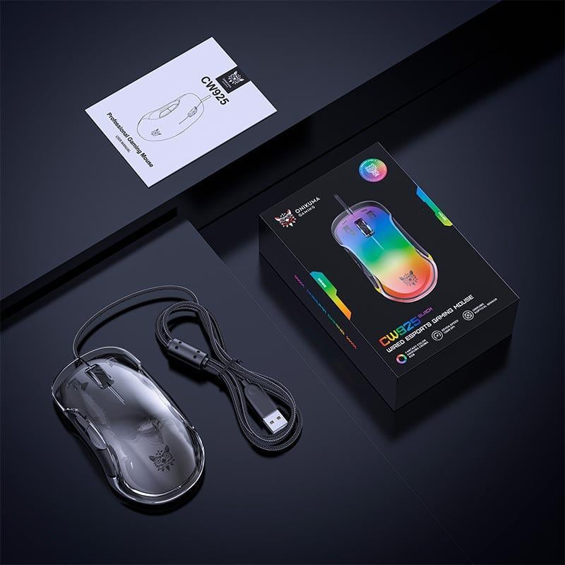 Мышь игровая Onikuma 12800 DPI/RGB подсветка/USB кабель (CW925) - фото 9