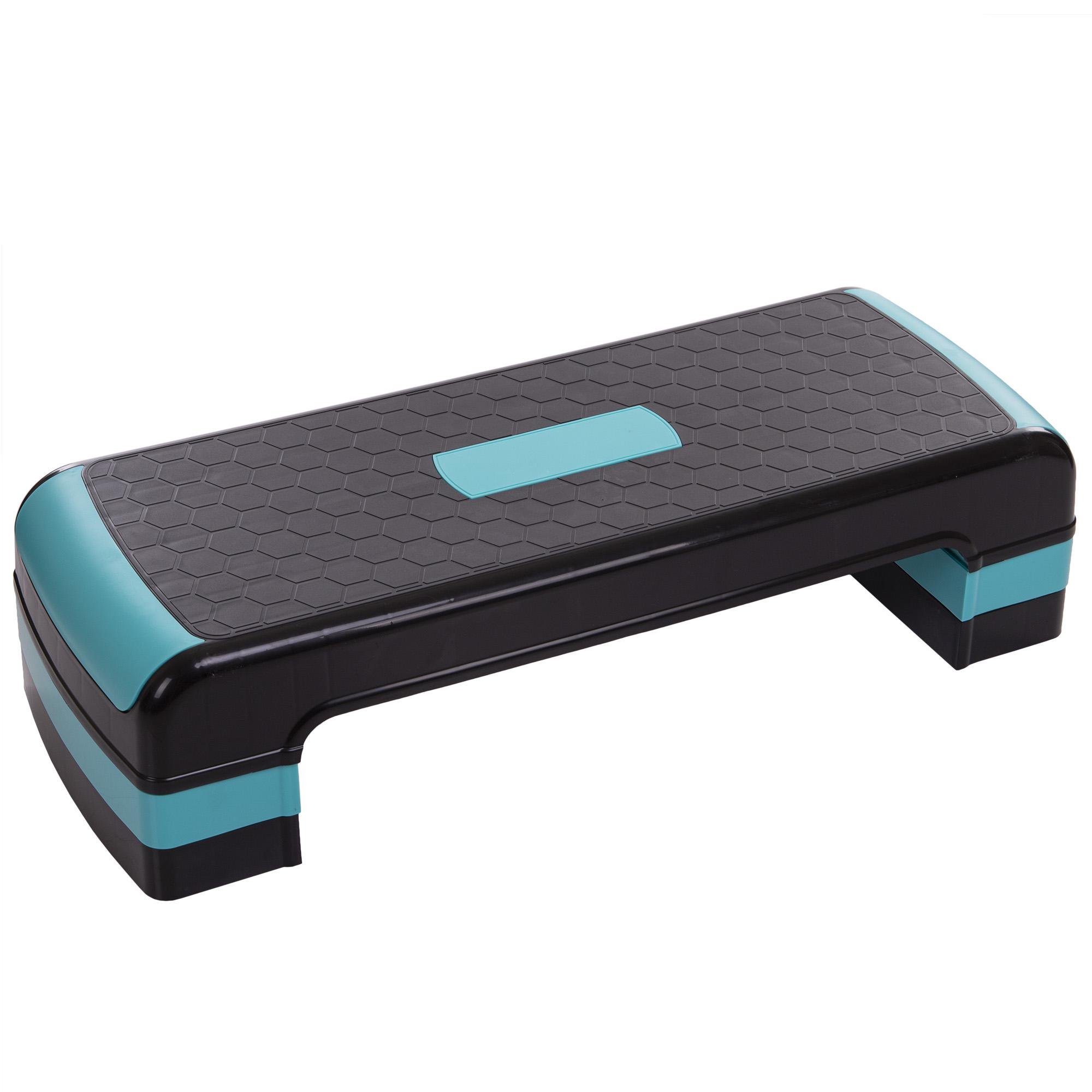 Степ-платформа Zelart SP-Sport FI-1572 82x30x10-20 см Черный/Бирюзовый (DR004812) - фото 1