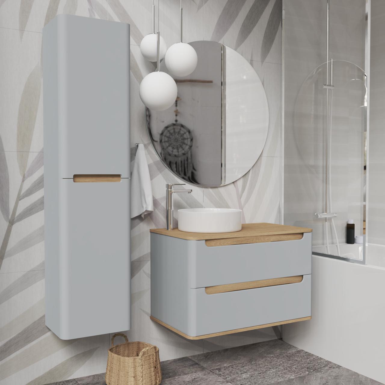 Пенал подвесной MVK Vostok Terra 40 B1 левый эмаль 400х300х1600 мм Серый матовый (tr140lgr) - фото 5 Пенал подвесной MVK Vostok Terra 40 B1 левый эмаль 400х300х1600 мм Серый матовый (tr140lgr) - фото 5