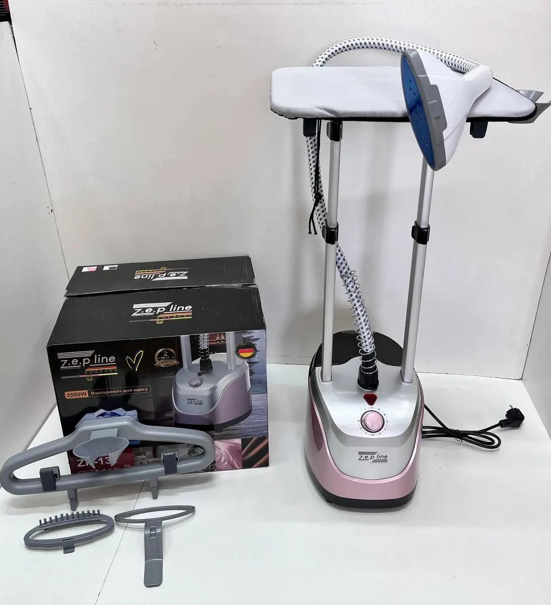 Отпариватель вертикальный Zepline ZP-131 со стойкой 3500 Вт Розовый (25879132) - фото 4