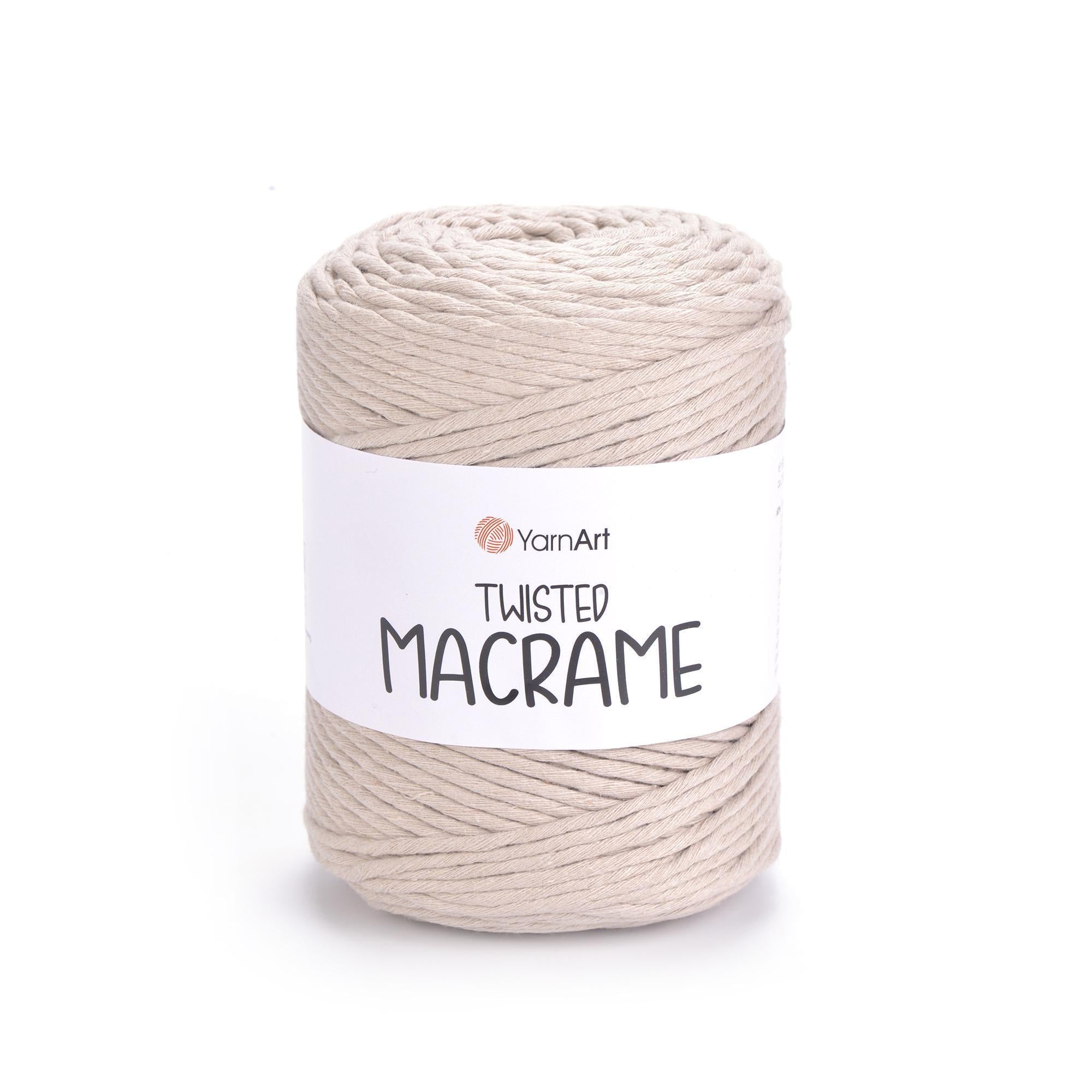 Шпагат для макраме Twisted Macrame 4 мм 500 г Бежевый №753