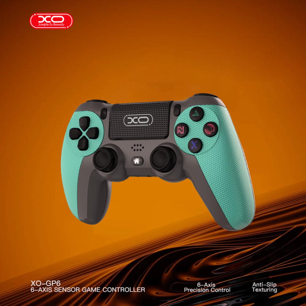 Геймпад игровой XO GP6 Bluetooth + проводной с 6-Axis Sensor Android/PC/Ps4/Ps3 3,7V 600 mAh Mint (2da9040c) - фото 6 Геймпад игровой XO GP6 Bluetooth + проводной с 6-Axis Sensor Android/PC/Ps4/Ps3 3,7V 600 mAh Mint (2da9040c) - фото 6